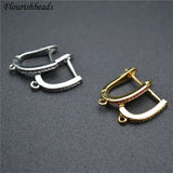 Anti Fade Metal Arched Shape Earring Hooks 20pc Lot