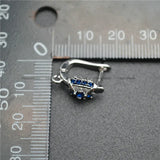 Zircon Metal Earring Hooks Jewelry Findings 20pc Lot