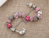 Antique Heart Charm Bracelet for Women