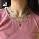 Aquamarine Crystal Necklace For Men and Women