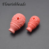 Pink Coral Beads Bottle Shape DIY Necklace Bracelet 30pcs