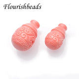 Pink Coral Beads Bottle Shape DIY Necklace Bracelet 30pcs