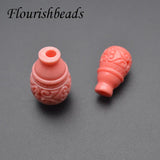 Pink Coral Beads Bottle Shape DIY Necklace Bracelet 30pcs