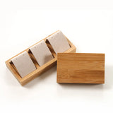 Bamboo Suede Fabric Earring Display Stand Jewelry Ear Stud Holder