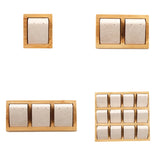 Bamboo Suede Fabric Earring Display Stand Jewelry Ear Stud Holder