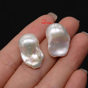 High Baroque Pearl Freshwater DIY Necklace Earrings Birthday