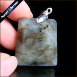 Labradorite Stone Pendant Necklace for Men's Jewelry