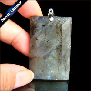 Labradorite Stone Pendant Necklace for Men