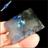 Natural Labradorite Stone Pendant Necklace for Men's Jewelry