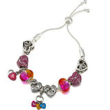Panda Beads Chain Bracelet With Bamboo Pendant DIY Adjustable Charm Bracelet