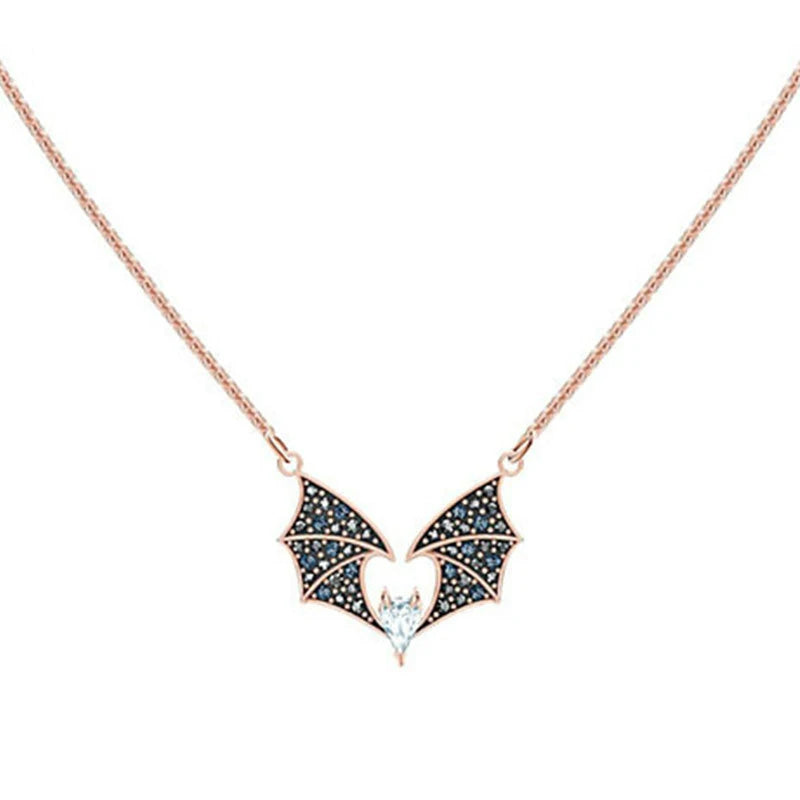 Mysterious Bat Necklace Clavicle Chain Jewelry Pendant Gift