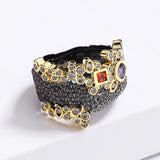 Bohemian Multicolored Zircon Ring for Women