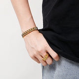 Stainless Steel Link Chain Bracelet 8.5inch