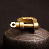 High Brass Horseshoe Key Chain Retro Durable Brass Car Key Ring