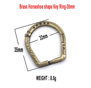 High Brass Key Ring Men Car Key Chain Stainless Steel Small Accessories