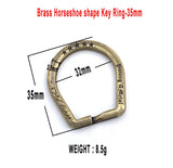High Brass Key Ring Men Car Key Chain Stainless Steel Small Accessories