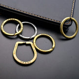 High Brass Key Ring Men Car Key Chain Stainless Steel Small Accessories