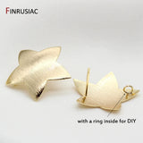 High Brass Metal 14k Plated Star/ Heart Post Earrings