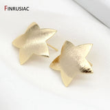 High Brass Metal 14k Plated Star/ Heart Post Earrings