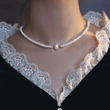 High Bright Flat Freshwater Pearl 14K Filled Female Chains Necklace Jewelry