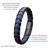 Brown Leather Cuff Bracelet for Couple MHIKN34