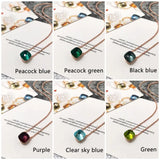 Candy Style Pendants Crystal Chain Necklaces DN005