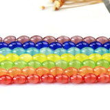 High Cat Eye Stone 8x12/10x14mm Smooth Oval Shape Beads
