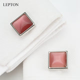 Cat Eye Stone Cufflinks for Mens Shirt Cuffs