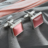 Cat Eye Stone Cufflinks for Mens Shirt Cuffs