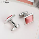 Cat Eye Stone Cufflinks for Mens Shirt Cuffs