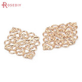 Champagne Brass Rhombus Spacer Disk Jewelry Making Supplies