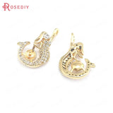 Champagne Brass Pearl Bead Charms Pendants Jewelry Making