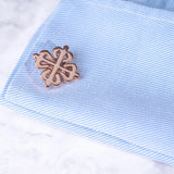 Chinese Knot Cufflinks Men's Wedding French Cuff Button Metal
