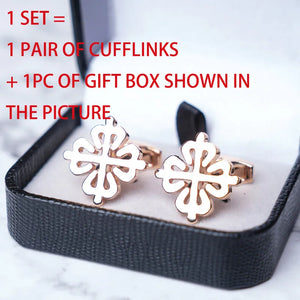 Chinese Knot Cufflinks Men's Wedding French Cuff Button Metal