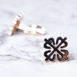 Chinese Knot Cufflinks Men's Wedding French Cuff Button Metal