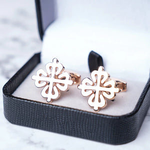 Chinese Knot Cufflinks Men's Wedding French Cuff Button Metal