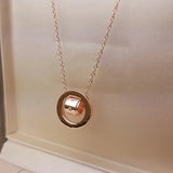 Classic Double Ring Necklace Double Chain Necklace Gift