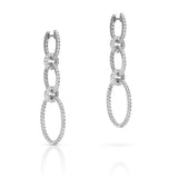 Classic Geometric CZ Circle Hoop Earring