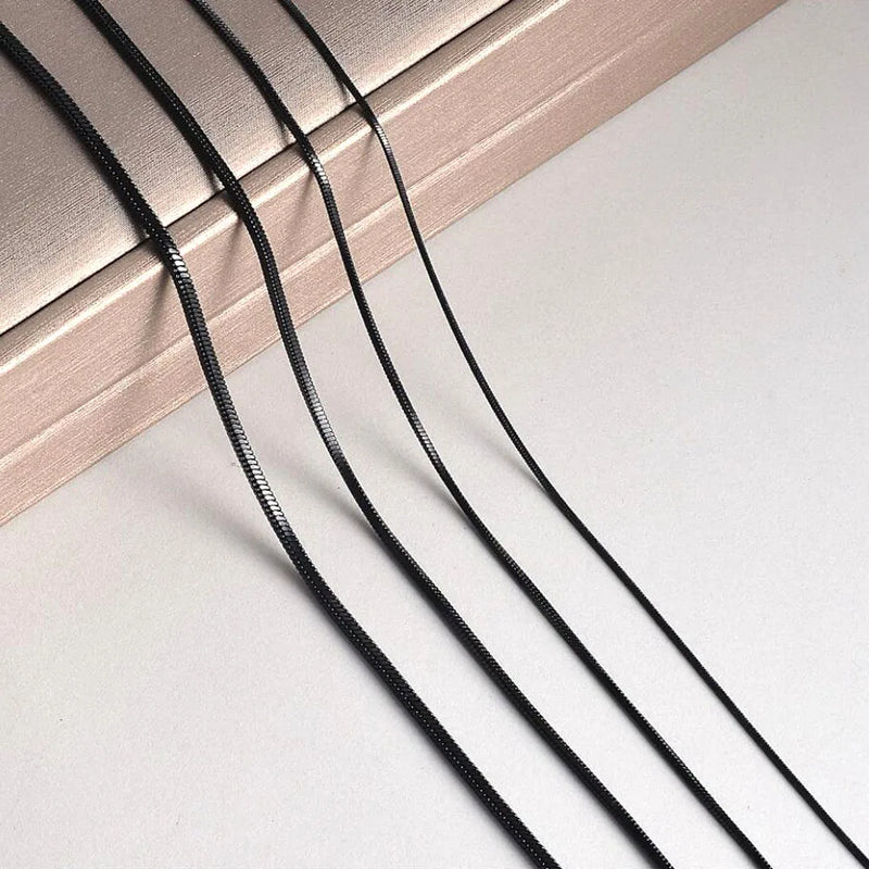 Stainless Steel Snake Chain Necklace for Men Women