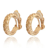 Clip on Earrings Without Piercing Textured Earrings for Women