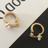 Clip on Earrings Without Piercing Textured Earrings for Women