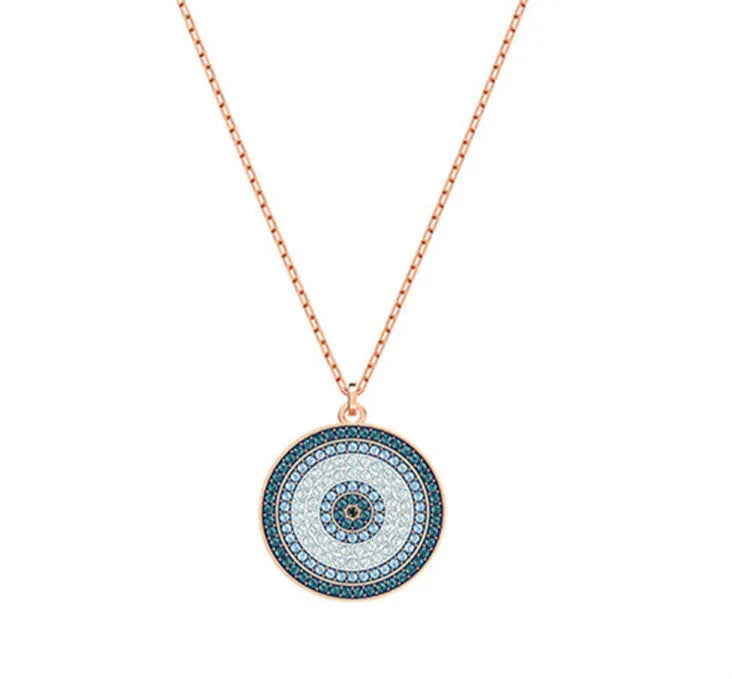 High Collarbone Chain Pendant Devil's Necklace Female Jewelry Round Eye