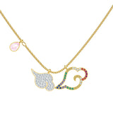 Cloud Necklace Women Travel Colorful Chain Pendant For Clavicle