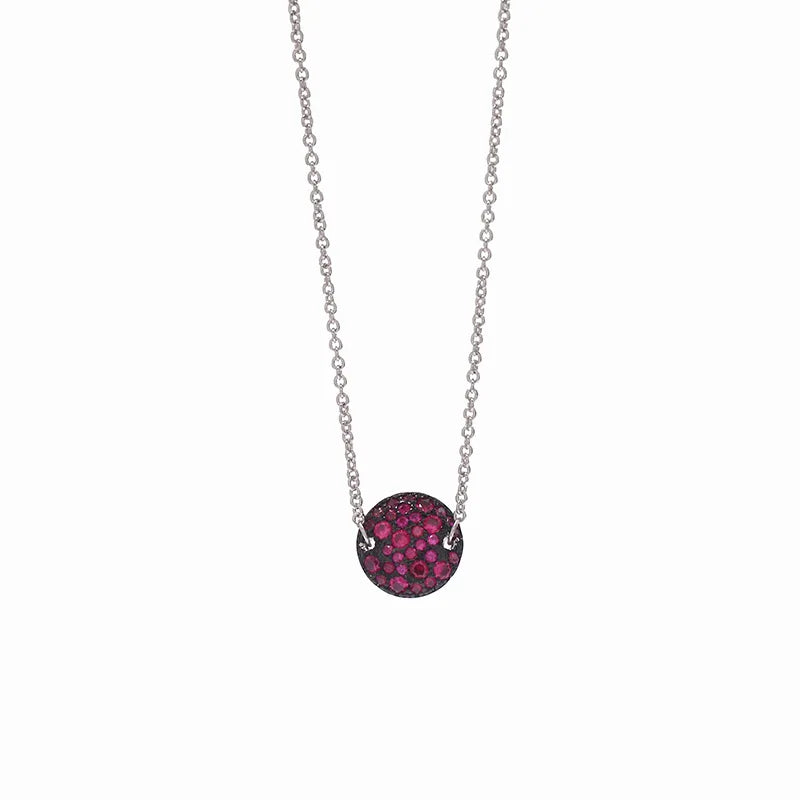 Colorful Mushroom Pendant Crystal Necklace for Women