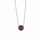 Colorful Mushroom Pendant Crystal Necklace for Women