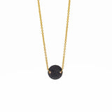Colorful Mushroom Pendant Crystal Necklace for Women