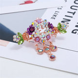 Colorful Enamel Flower Hair Claw for Women Girls