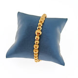 Copper Cuff Bracelet with Metal Ball Beads Plated - Bridal Party Gift