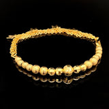 Copper Cuff Bracelet with Metal Ball Beads Plated - Bridal Party Gift