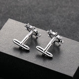 Copper & Silver Rudder Cufflinks for Men